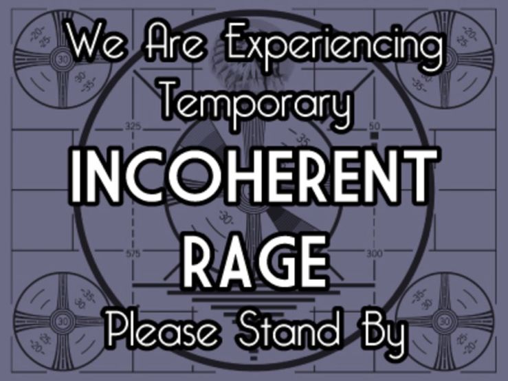 We Are Experiencing Temporary Incoherent Rage